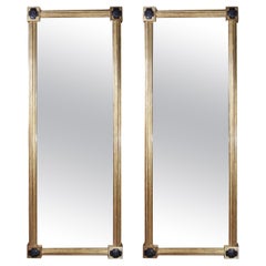 Pair Of Tall Regency Giltwood Pier Mirrors