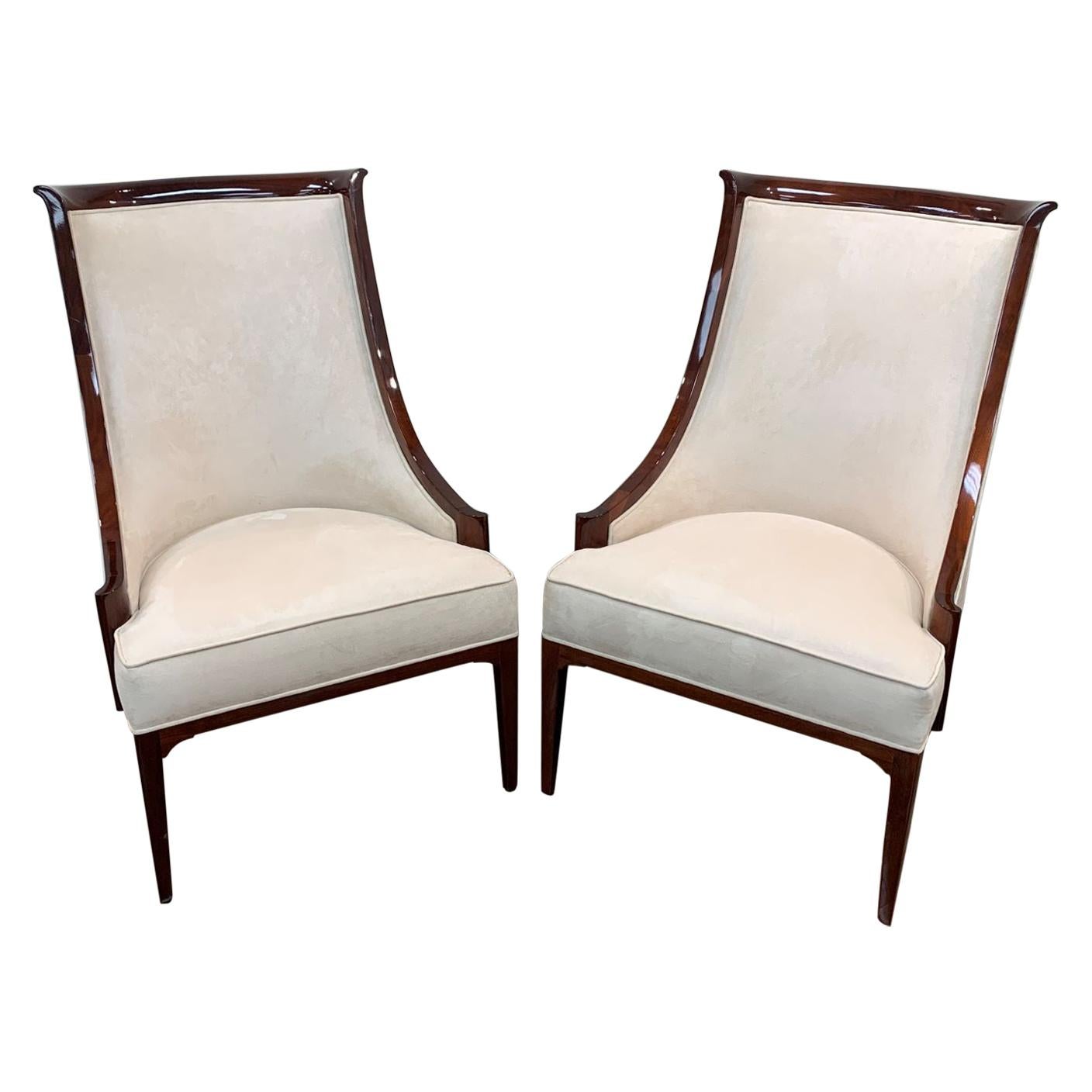 Pair of Colonial Lounge Chairs at 1stDibs
