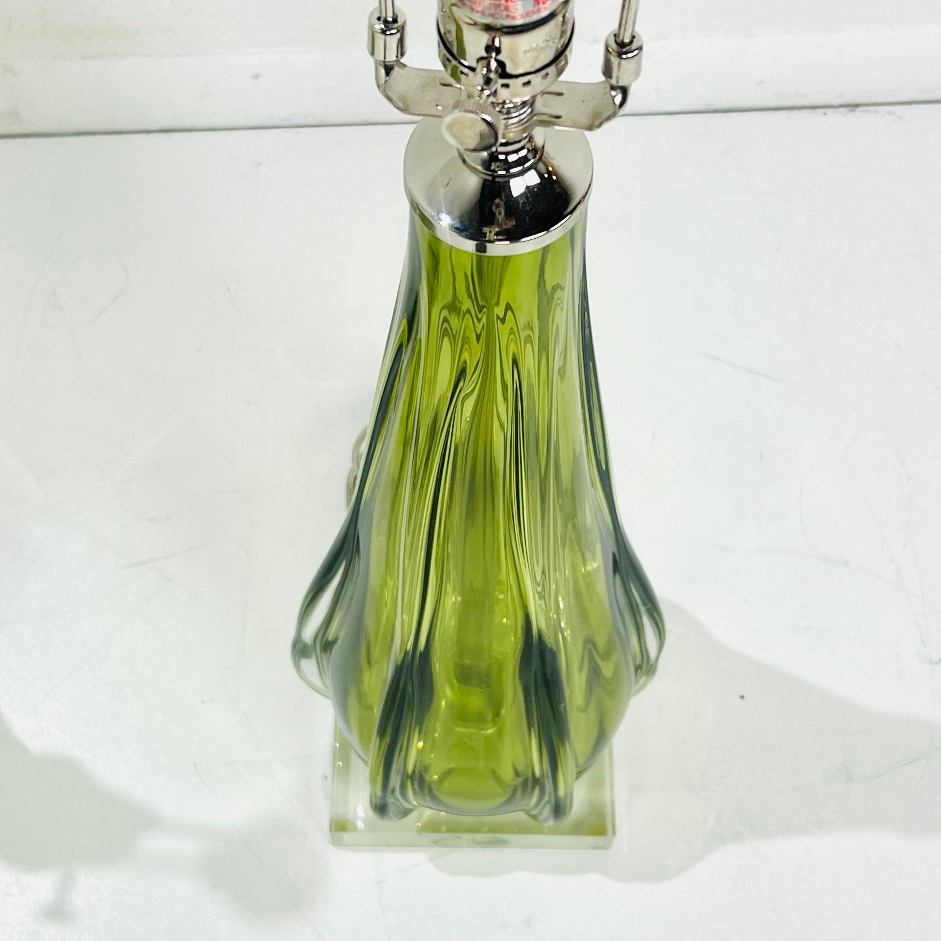 Pareja de sobremesas altas Seguso de Murano Glass Sommerso en venta 9