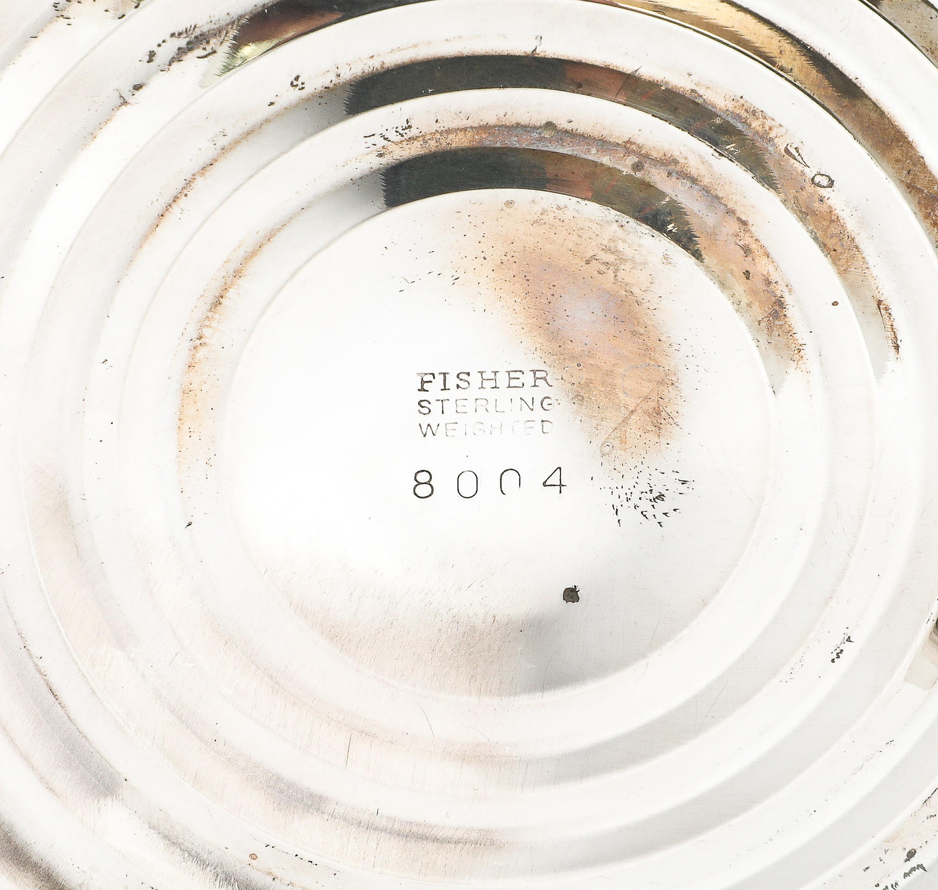 Pair of Tall Sterling Silver Art Nouveau-Style Flower-Form Candlesticks in vendita 13