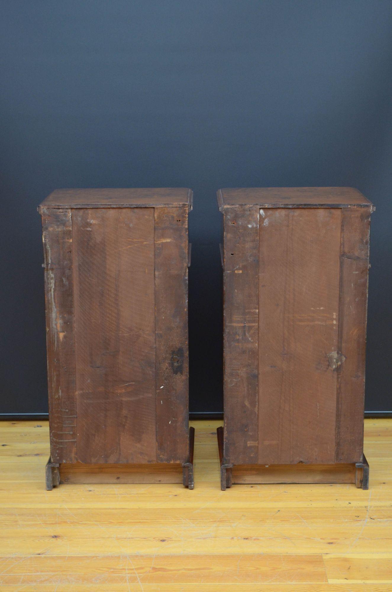 Pair Of Tall Victorian Walnut Pedestals For Sale 9