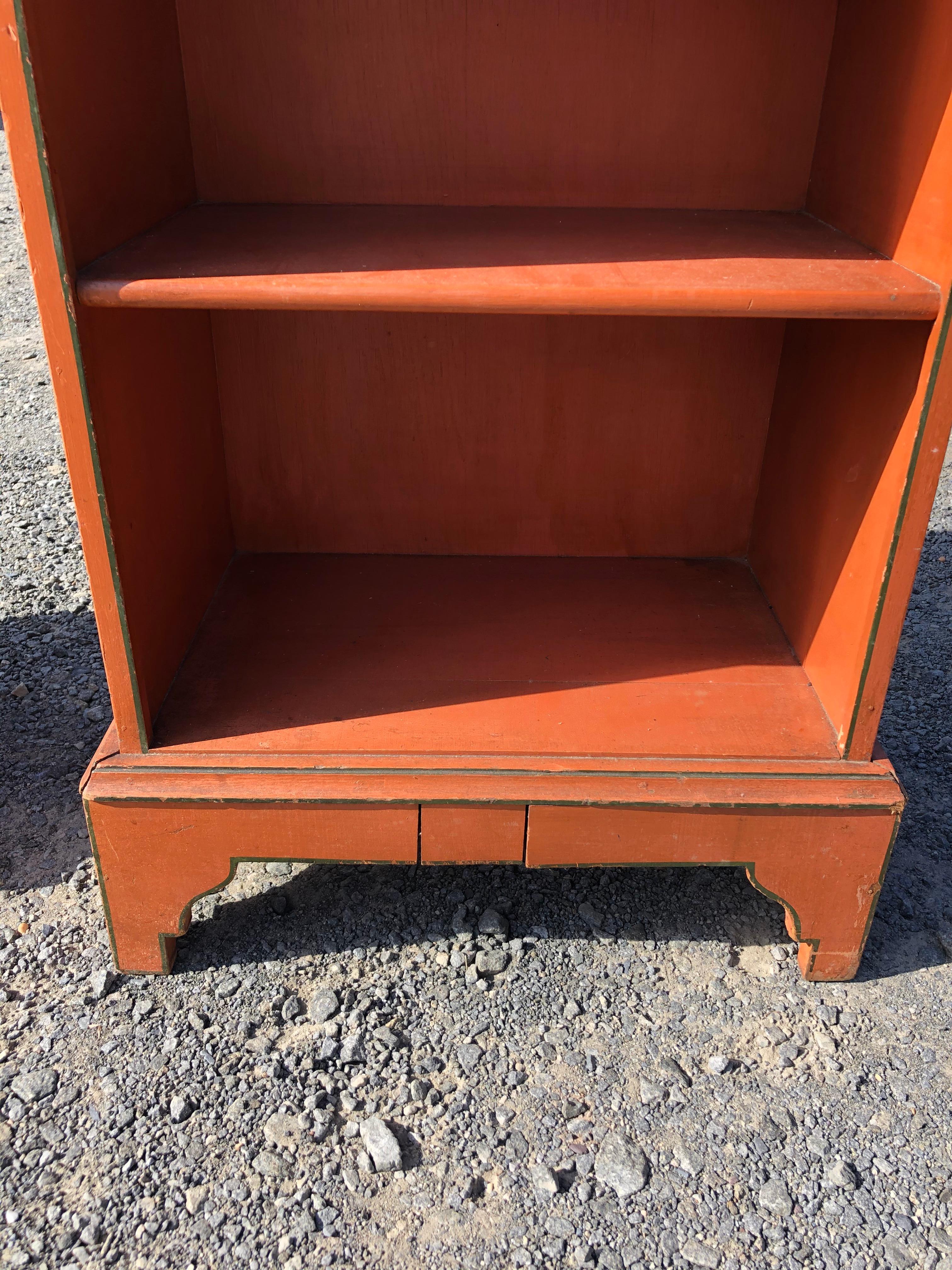 terracotta bookshelf