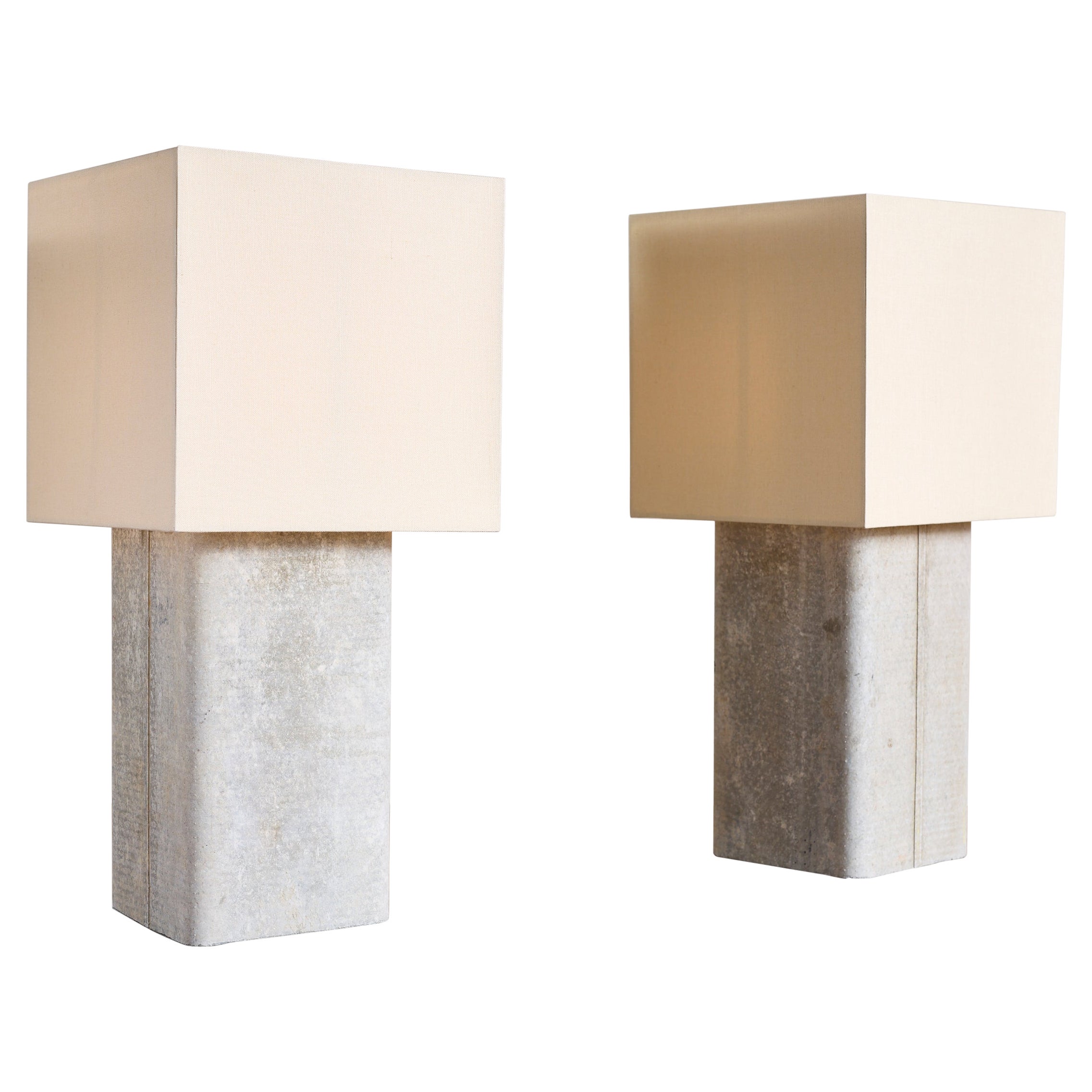Pair of Tall Willy Guhl Lamps
