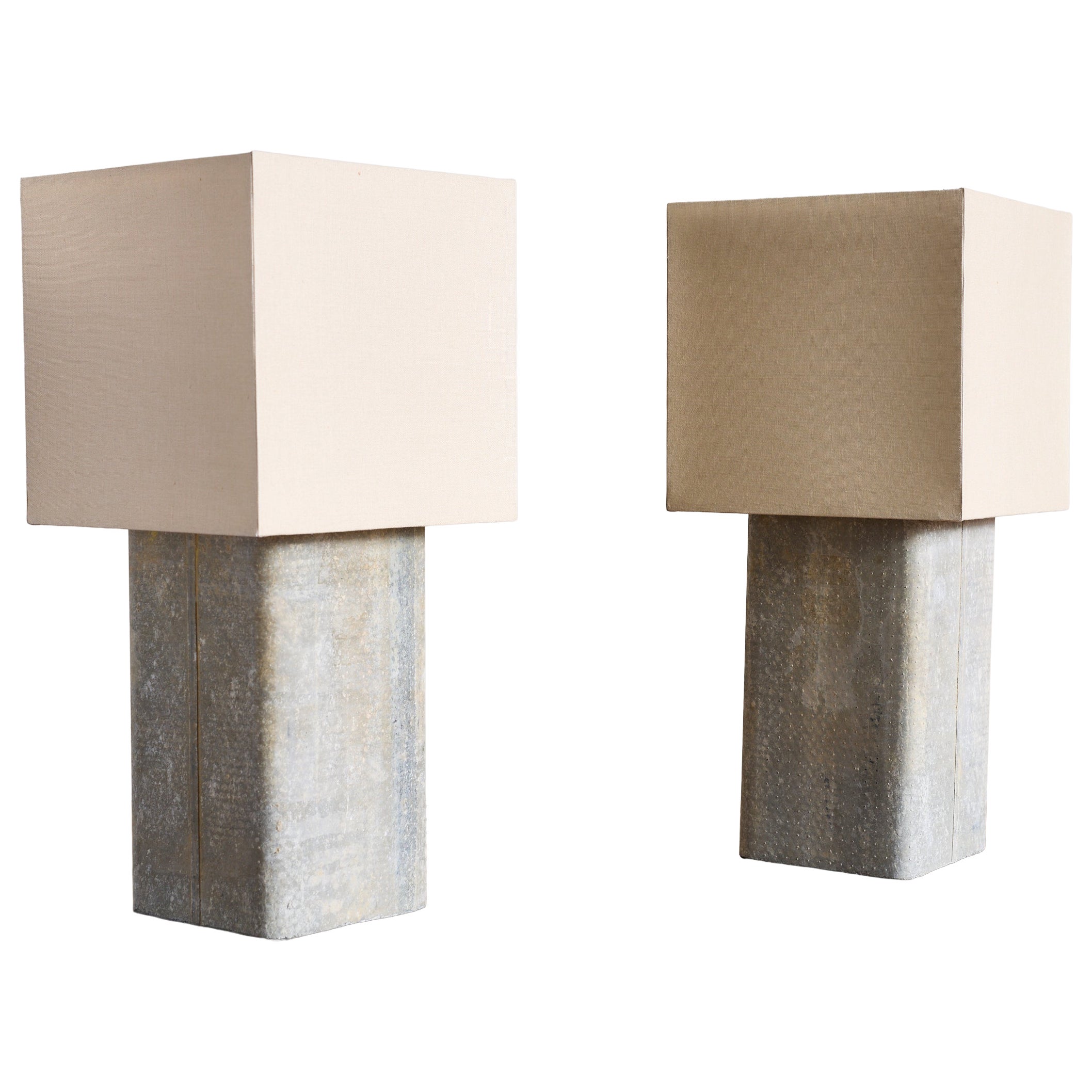 Pair of Tall Willy Guhl Lamps For Sale