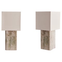 Coppia di lampade da tavolo alte Willy Guhl