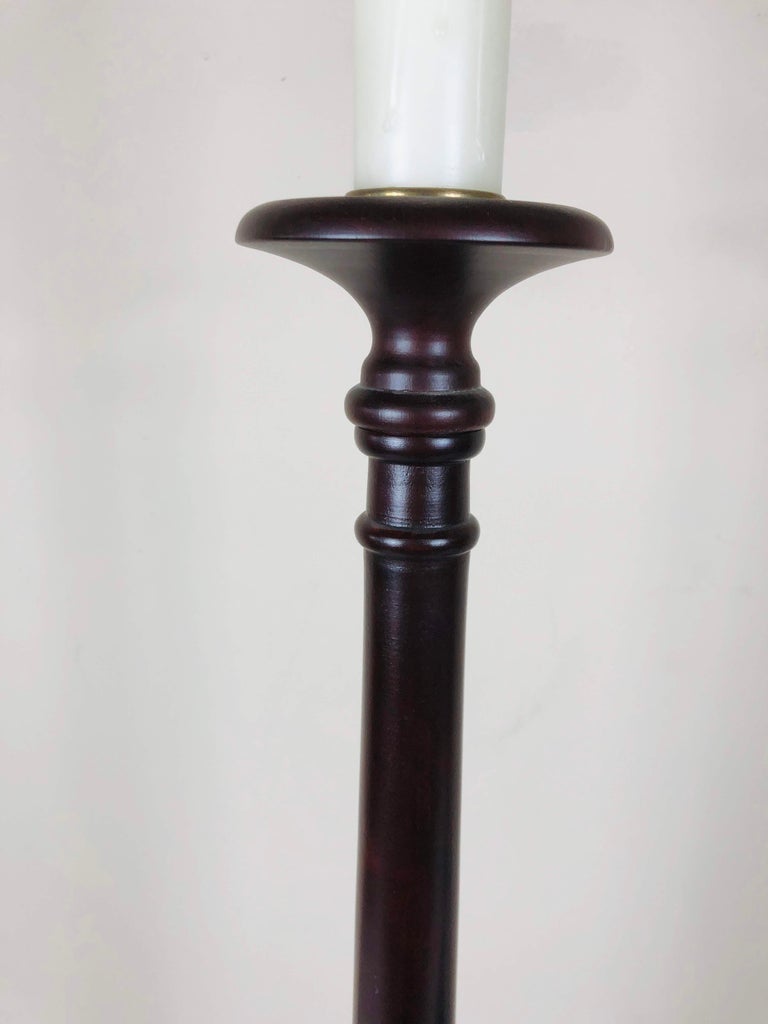 Pair of Tall Wood Turned Table Lamps For Sale at 1stDibs | tall wooden ...
