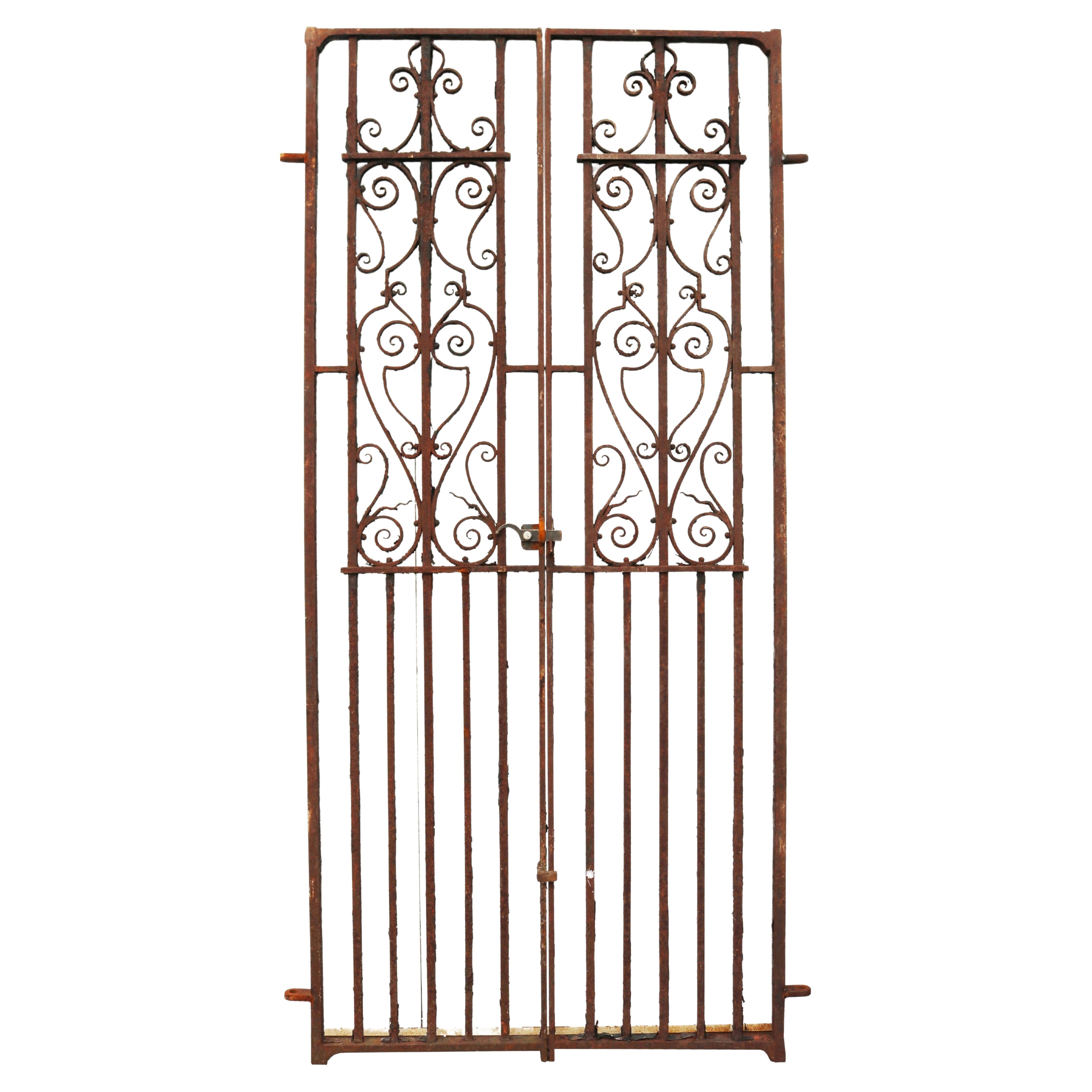 Pair of Tall Wrought Iron Gates