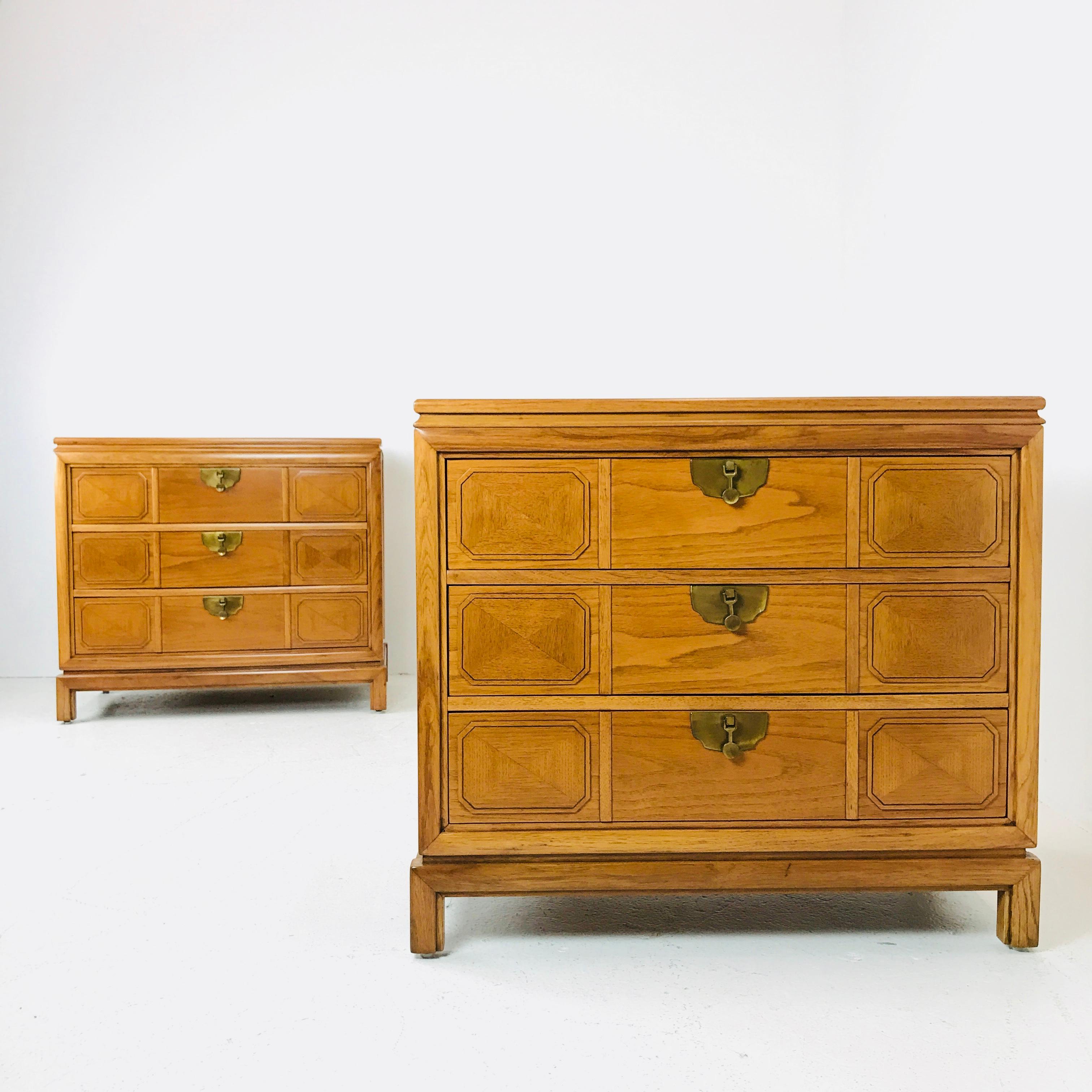 20th Century Pair of Tamerlane Bachelor Chest by Thomasville