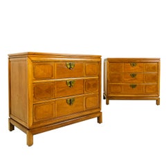 Vintage Pair of Tamerlane Bachelor Chest by Thomasville