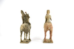 Pair of Tang Equestrians