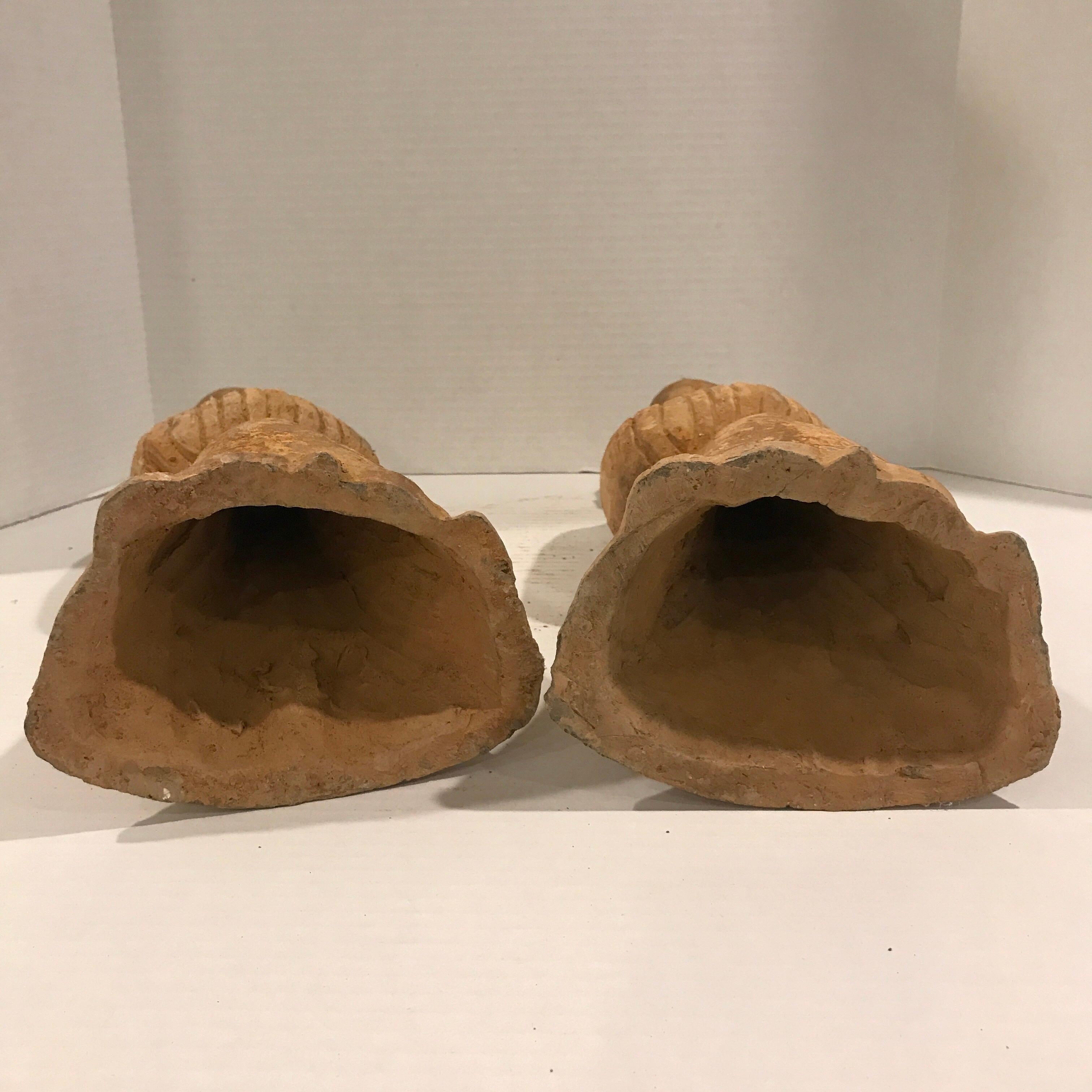 Pair of Tang Style Terracotta Tomb Attendants 8
