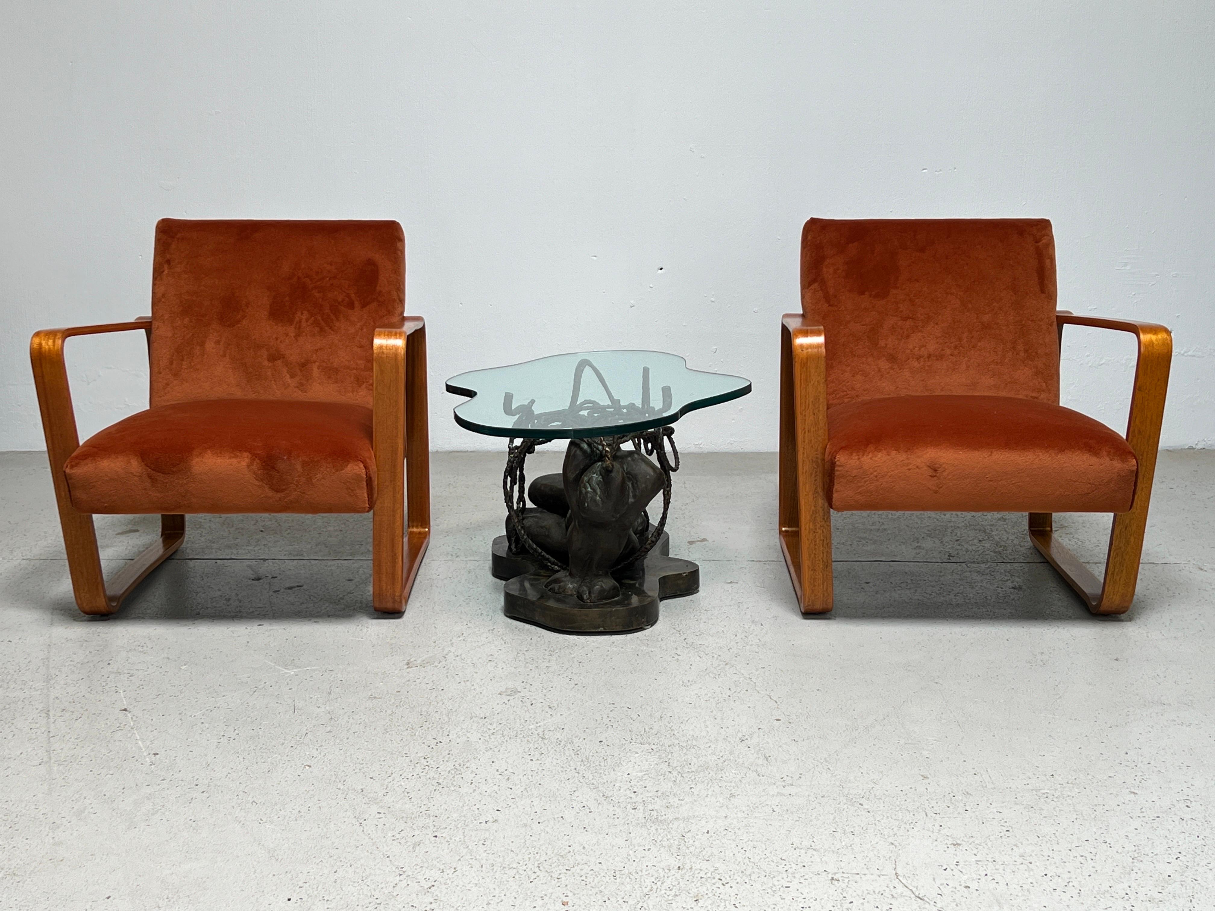 Pair of Tank Chairs by Edward Wormley for Dunbar 9