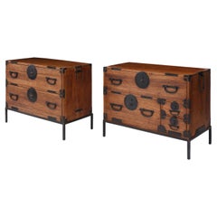 Pair of Tansu Bedside Tables