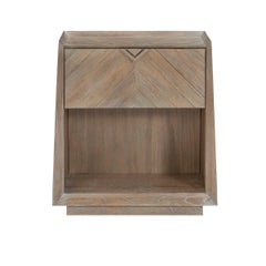 Pair of Tapered Ash Modern Nightstands