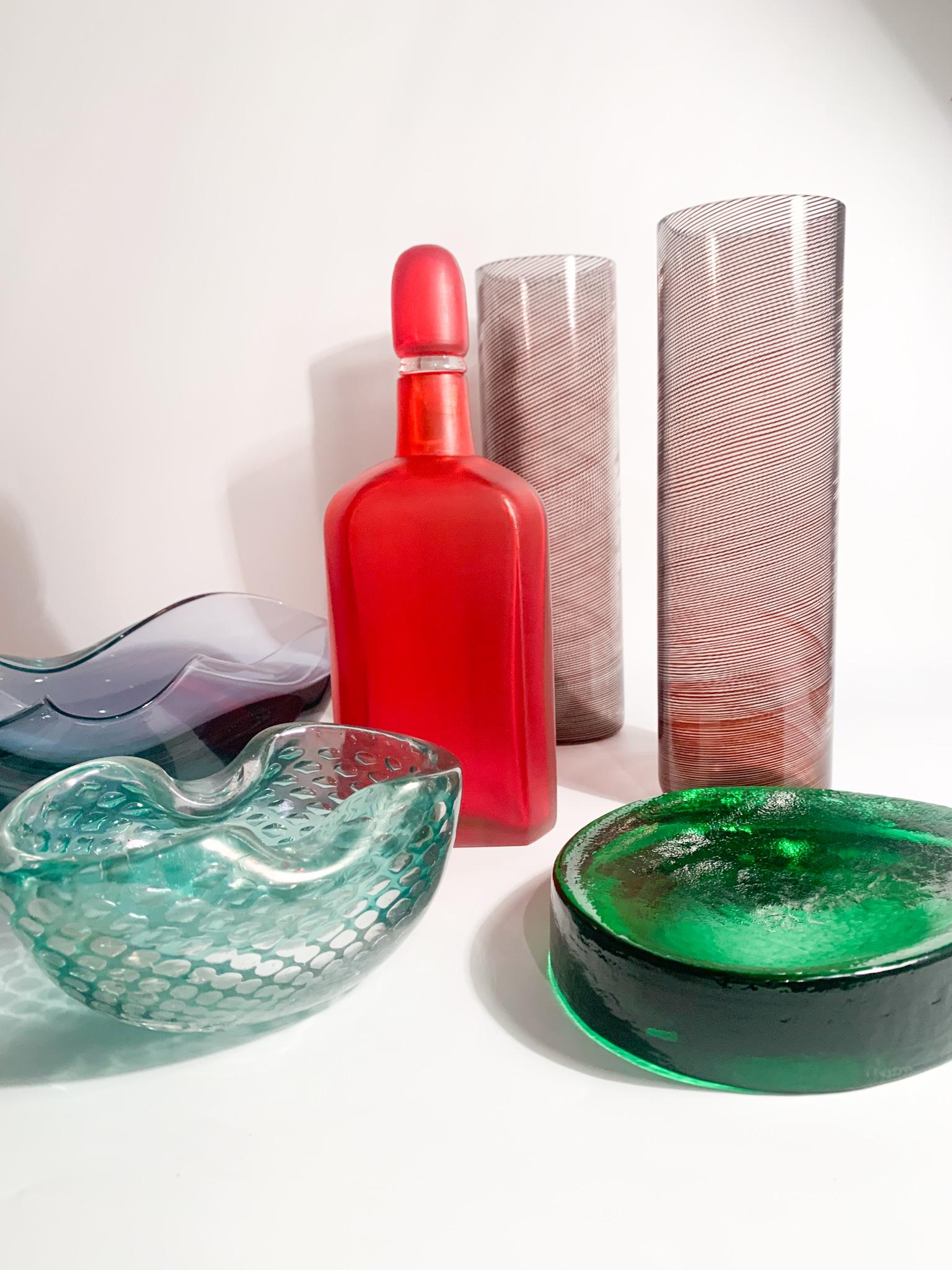 Paar Vasen aus filigranem Murano-Glas von Tapio Wirkkala für Venini 1970er Jahre im Angebot 8