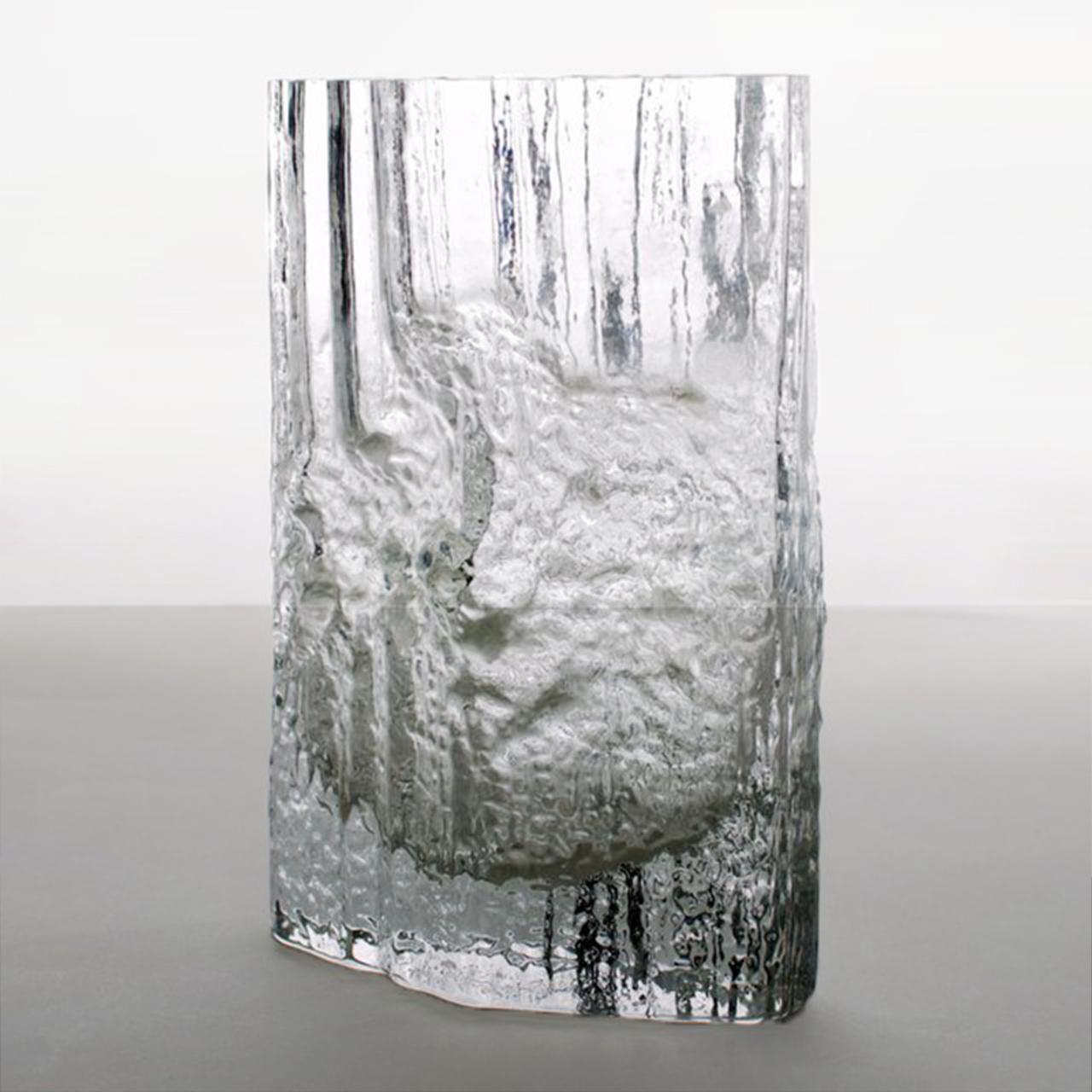 Pair of Tapio Wirkkala for Iittala Ice Glass Vases For Sale 2
