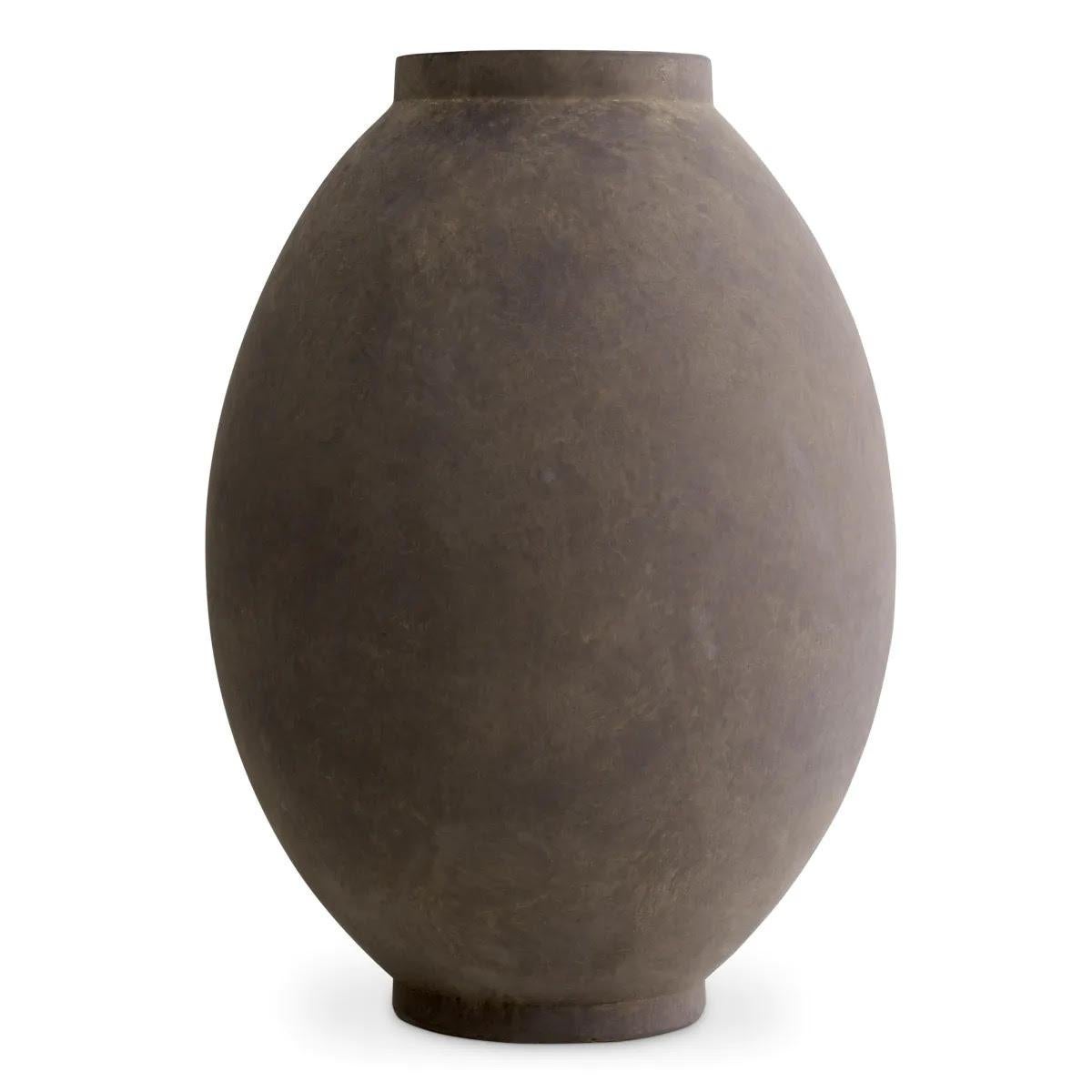Coppia di vasi in terracotta color taupe, vasetti. In condizioni Nuovo in vendita a Saint-Ouen, FR