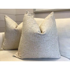 Pair of Taupe "Spot On" Pillows