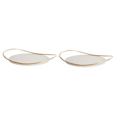 Pair of Taupe Touché B Trays by Mason Editions