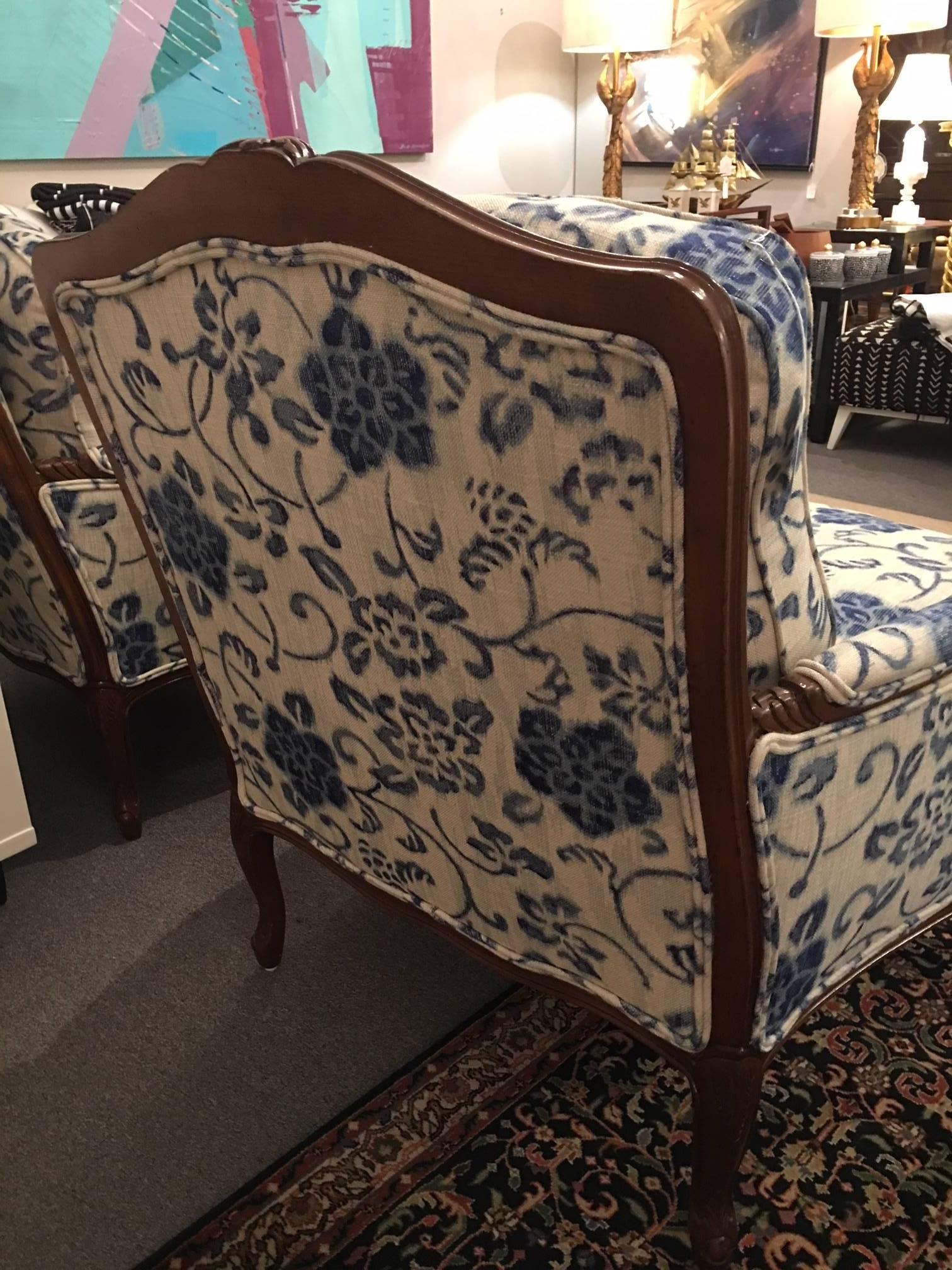 American Pair of Taylor King Bergere Chairs