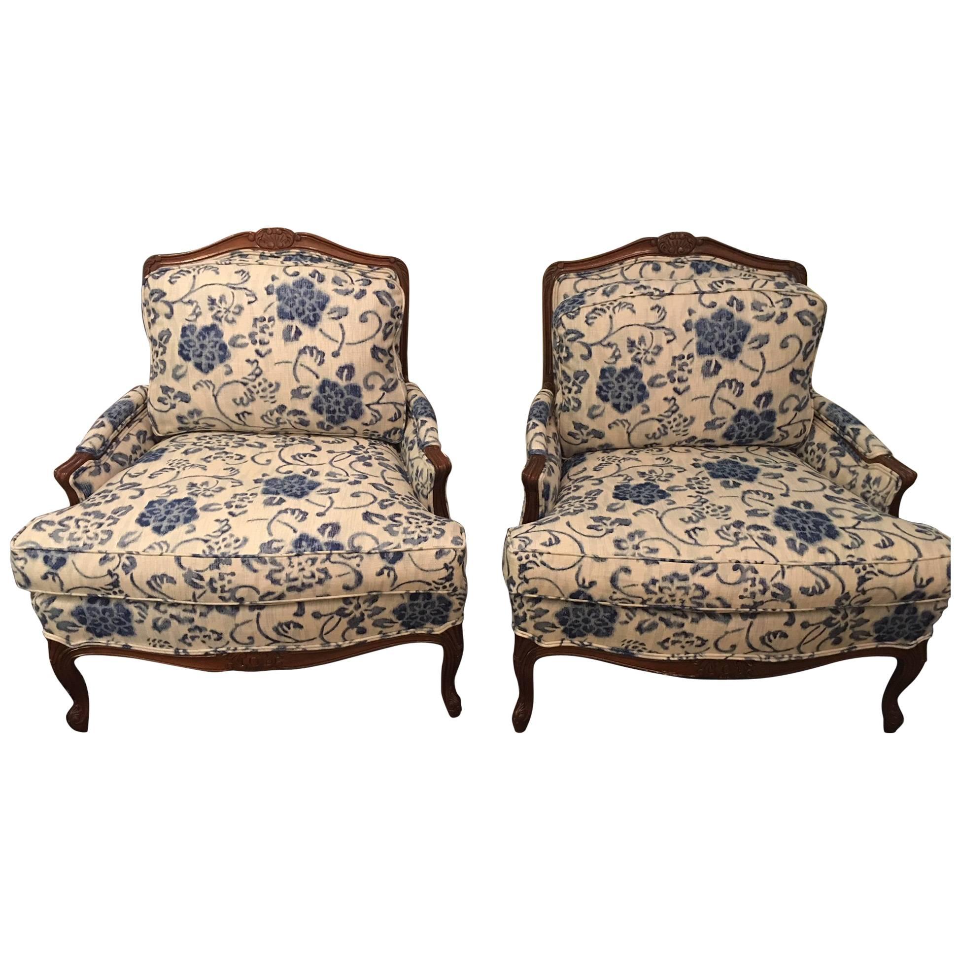 Pair of Taylor King Bergere Chairs