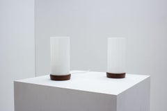 Teak and Acrylic Table Lamps by Uno & Östen Kristiansson, Sweden, 1960