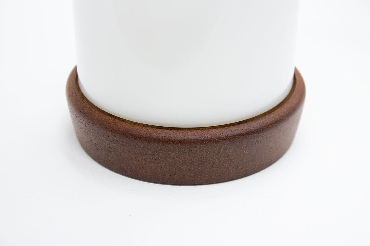 Pair of Teak & Acrylic Table Lamps by Luxus For Sale 1