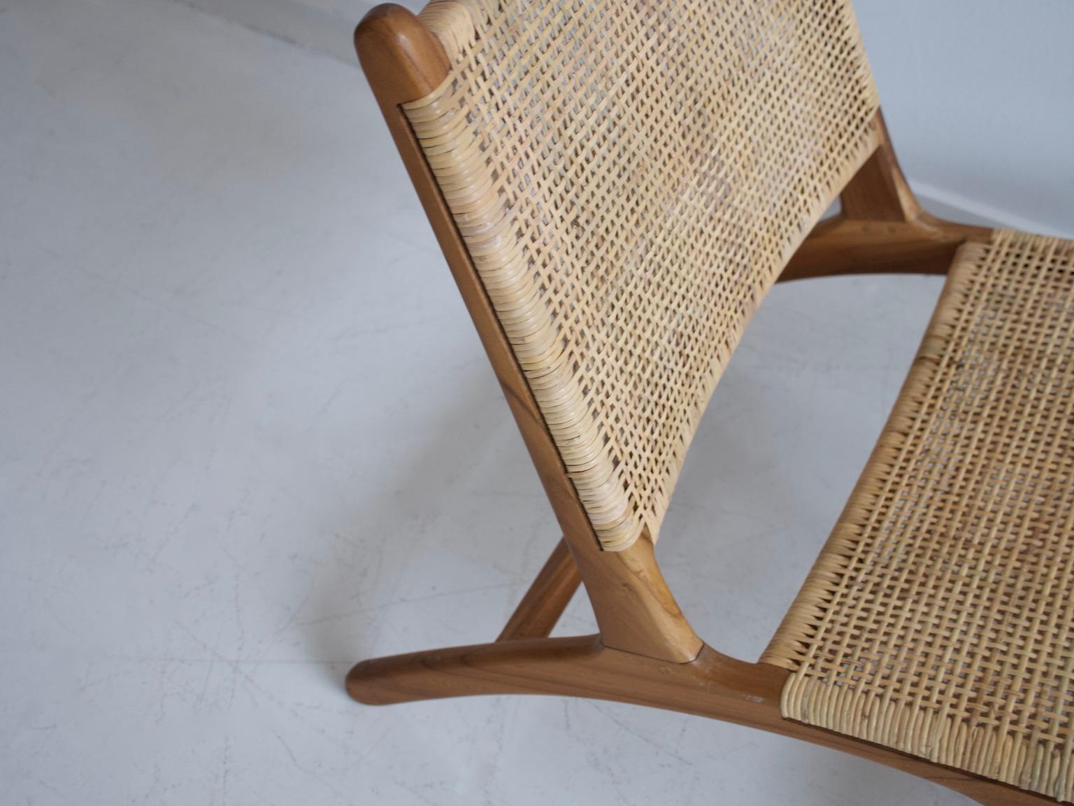 rattan teak chair