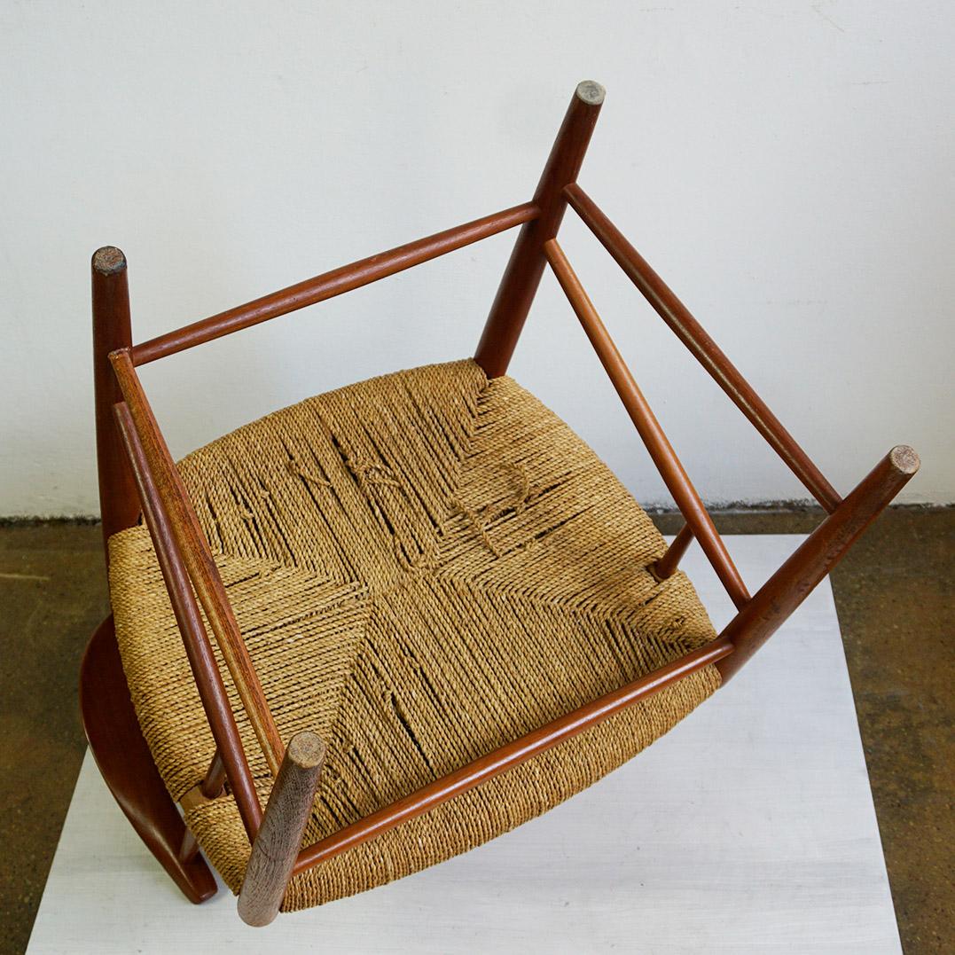 Paire de fauteuils en teck Mod. 317 par Peter Hvidt pour Soborg Mobler Danemark en vente 1