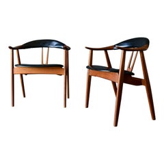 Pair of Teak Armchairs by Arne Hovmand-Olsen for Mogens Kold, ca. 1960