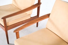 Pair of Teak Armchairs by Grete Jalk by Poul Jeppesen in 1956