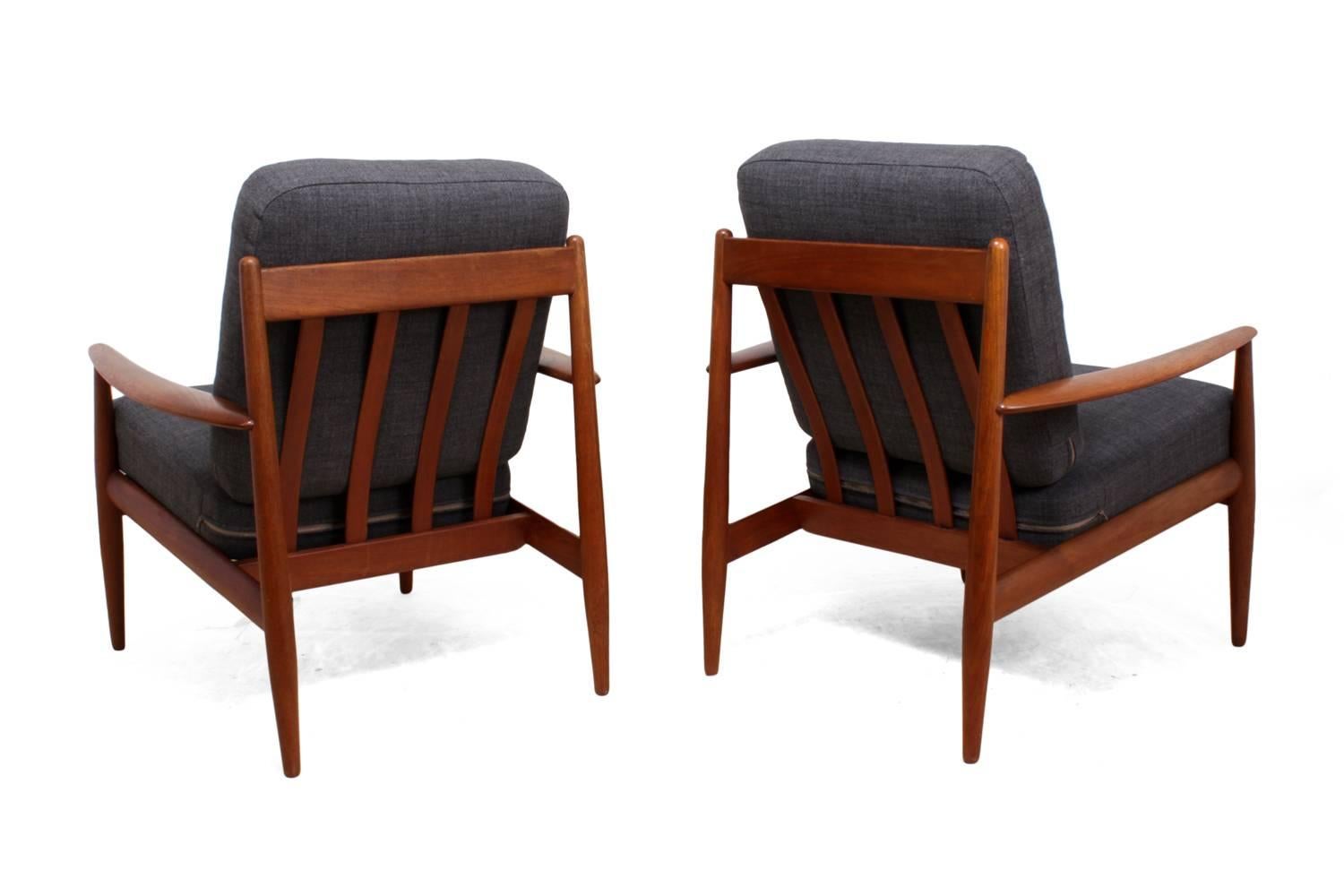 Pair of Teak Armchairs by Grete Jalk for France and Son 2