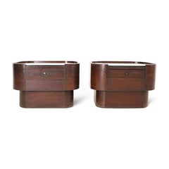 Pair of Teak Art Deco Side Tables