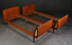 Pair of Teak Bedframes by Sigfred Omann