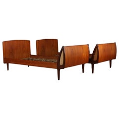 Pair of Teak Bedframes by Sigfred Omann