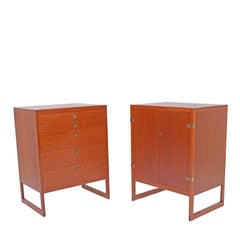Pair of Teak Cabinets by Børge Mogensen for P. Lauritsen & Son, BM.59