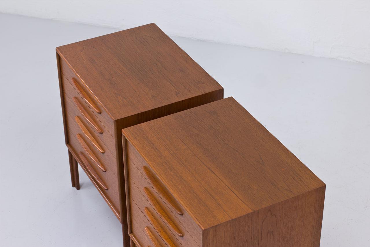 20th Century Pair of Teak Chest of Drawers by Alf Svensson, Sweden