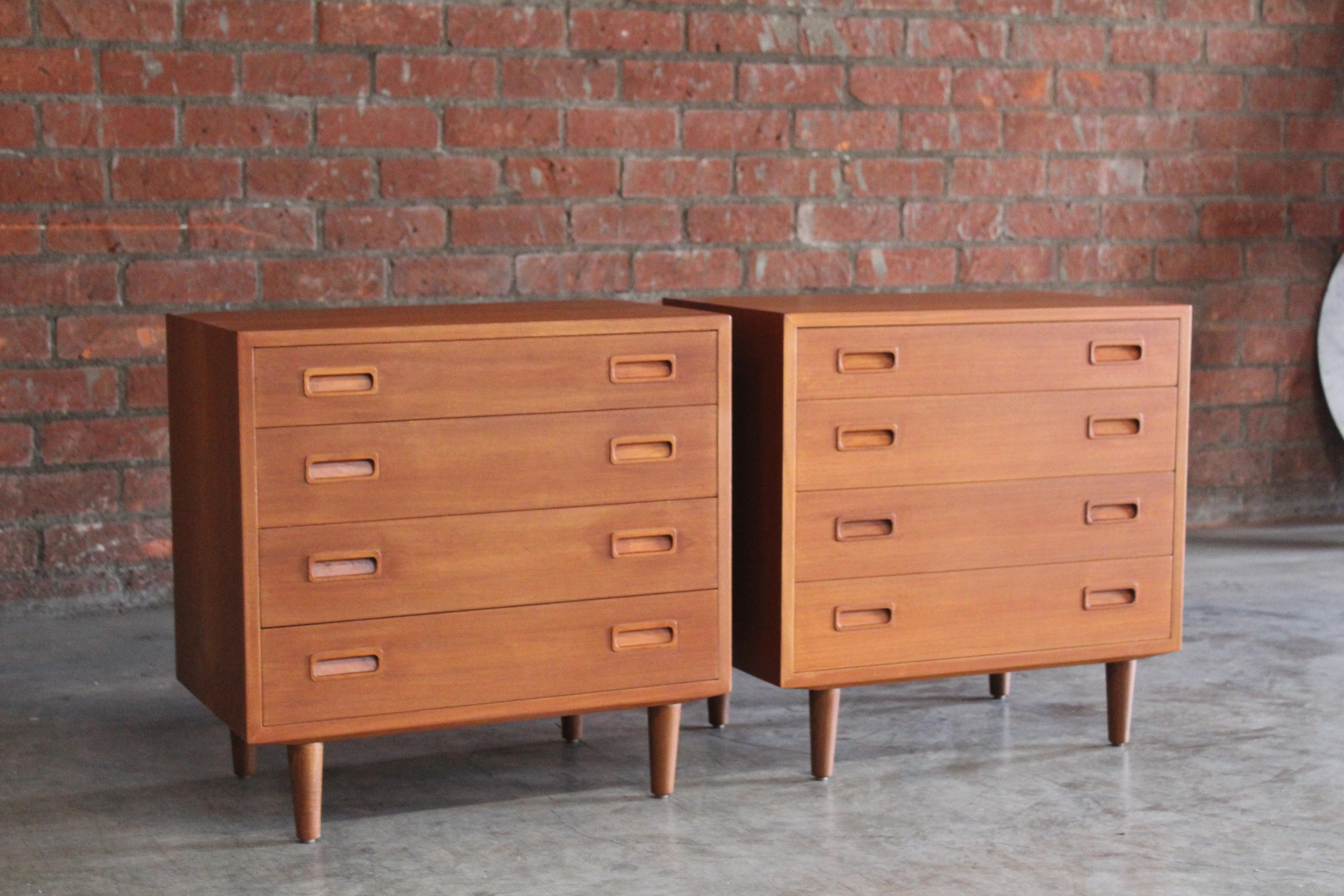 Pair of Teak Chests by Poul Hundevad, Denmark, 1960s 2