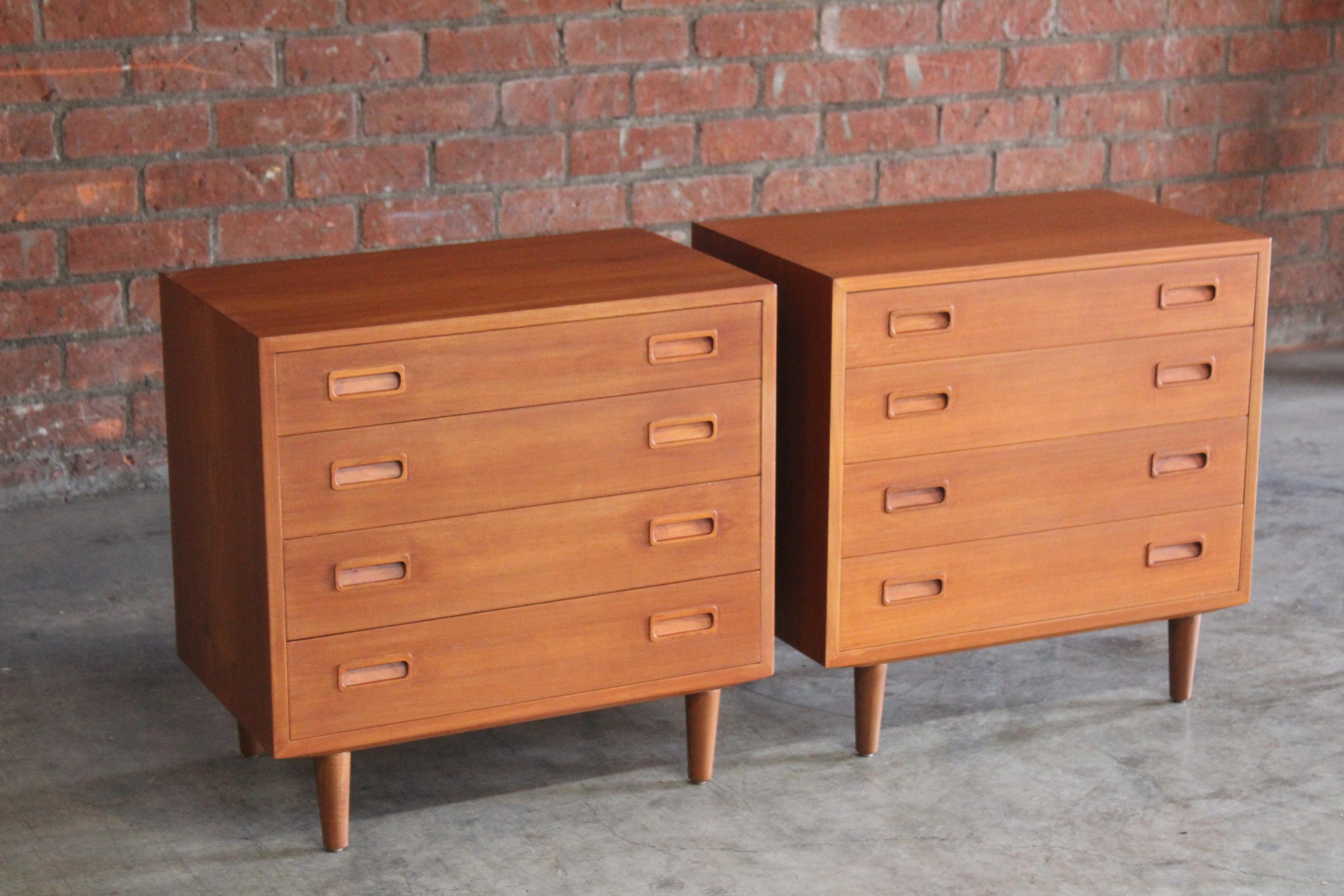 Pair of Teak Chests by Poul Hundevad, Denmark, 1960s 3