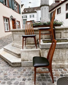 Pair of Teak Danish Armchairs, 1950s, Similar to H. Wegner, Jh 501, Round Chair