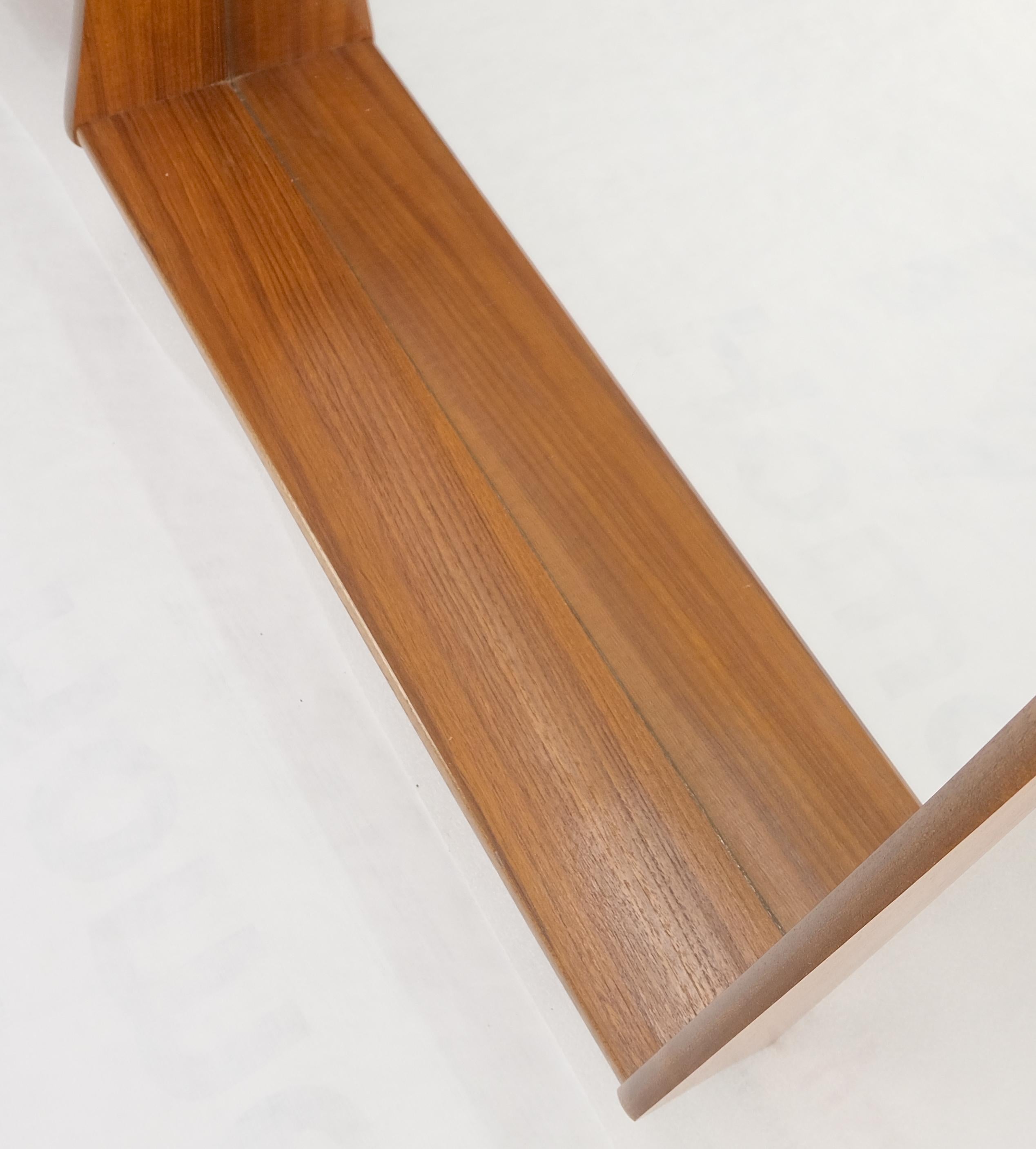 Laqué Paire d'étagères en teck danois de style moderne du milieu du siècle dernier  Miroirs muraux MINT ! en vente