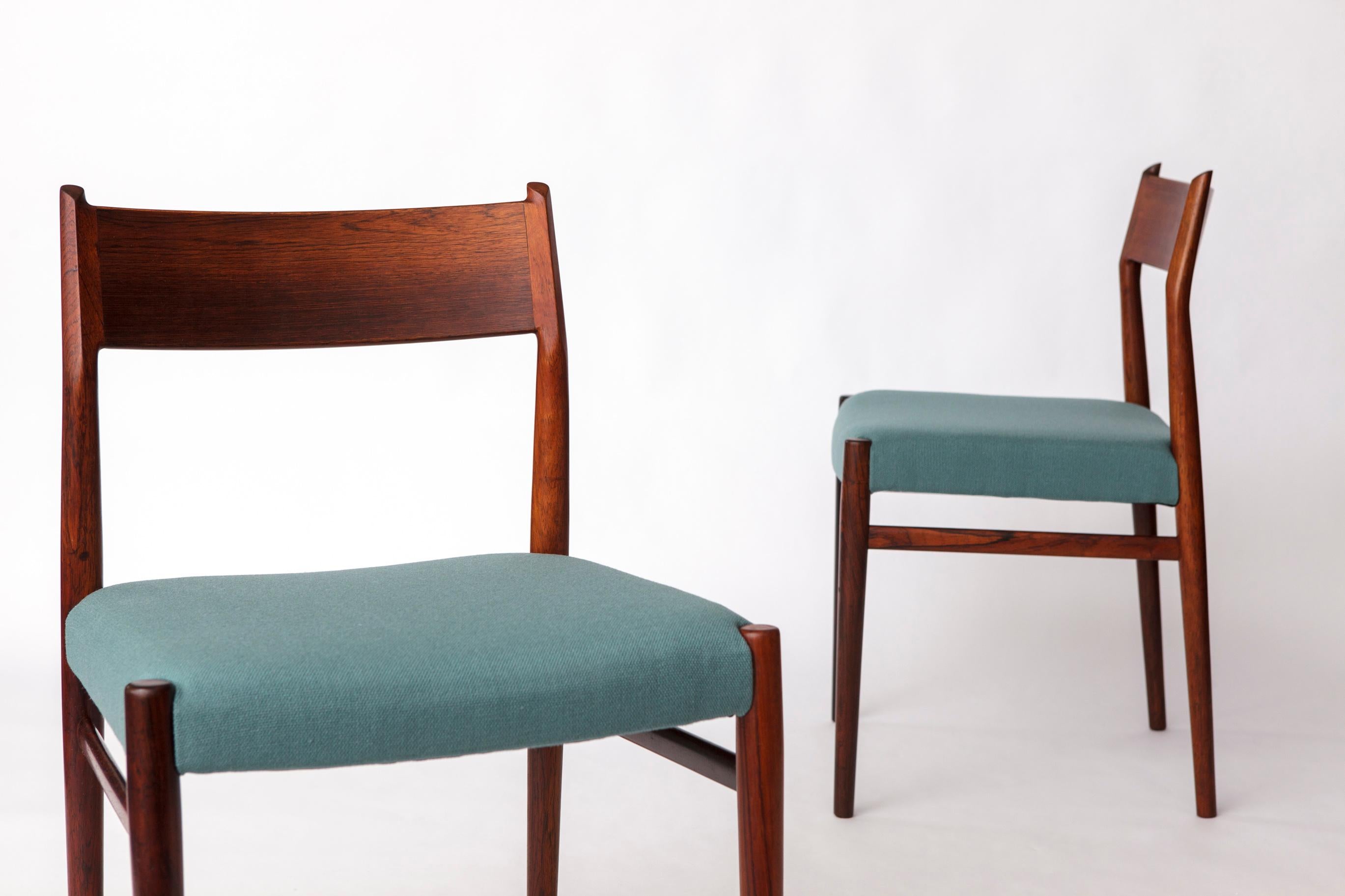 Poli Pair of Teak Dining Chairs by Arne Vodder for Sibast, 1960s – Danish Mid-Cen en vente