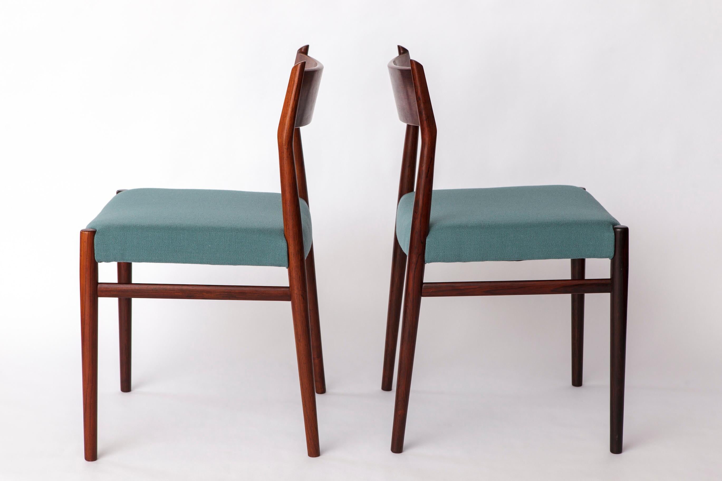 Teck Pair of Teak Dining Chairs by Arne Vodder for Sibast, 1960s – Danish Mid-Cen en vente