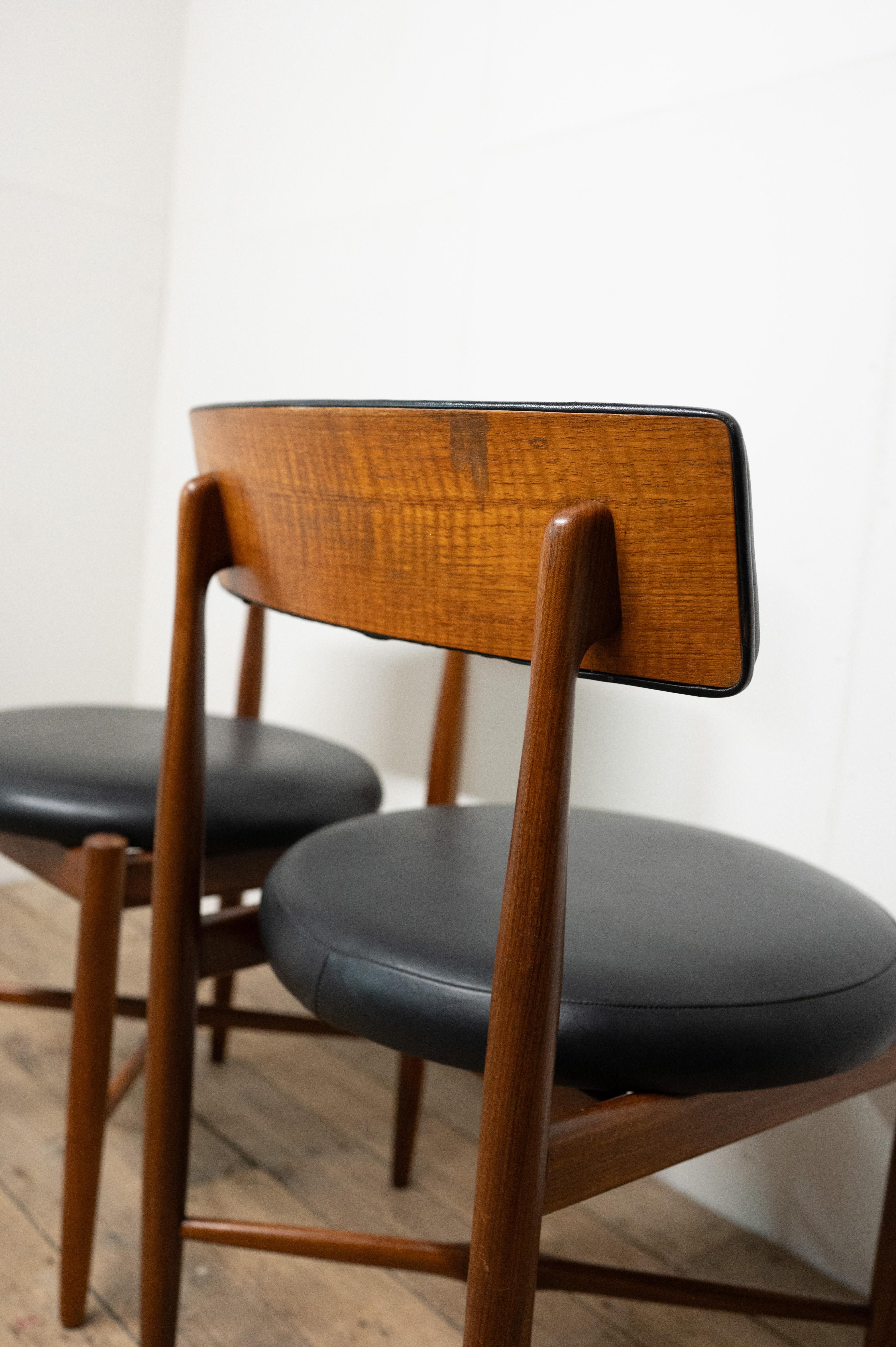 20th Century Pair of Teak Dining Chairs by V Wilkins for G Plan  Mid Century Fresco