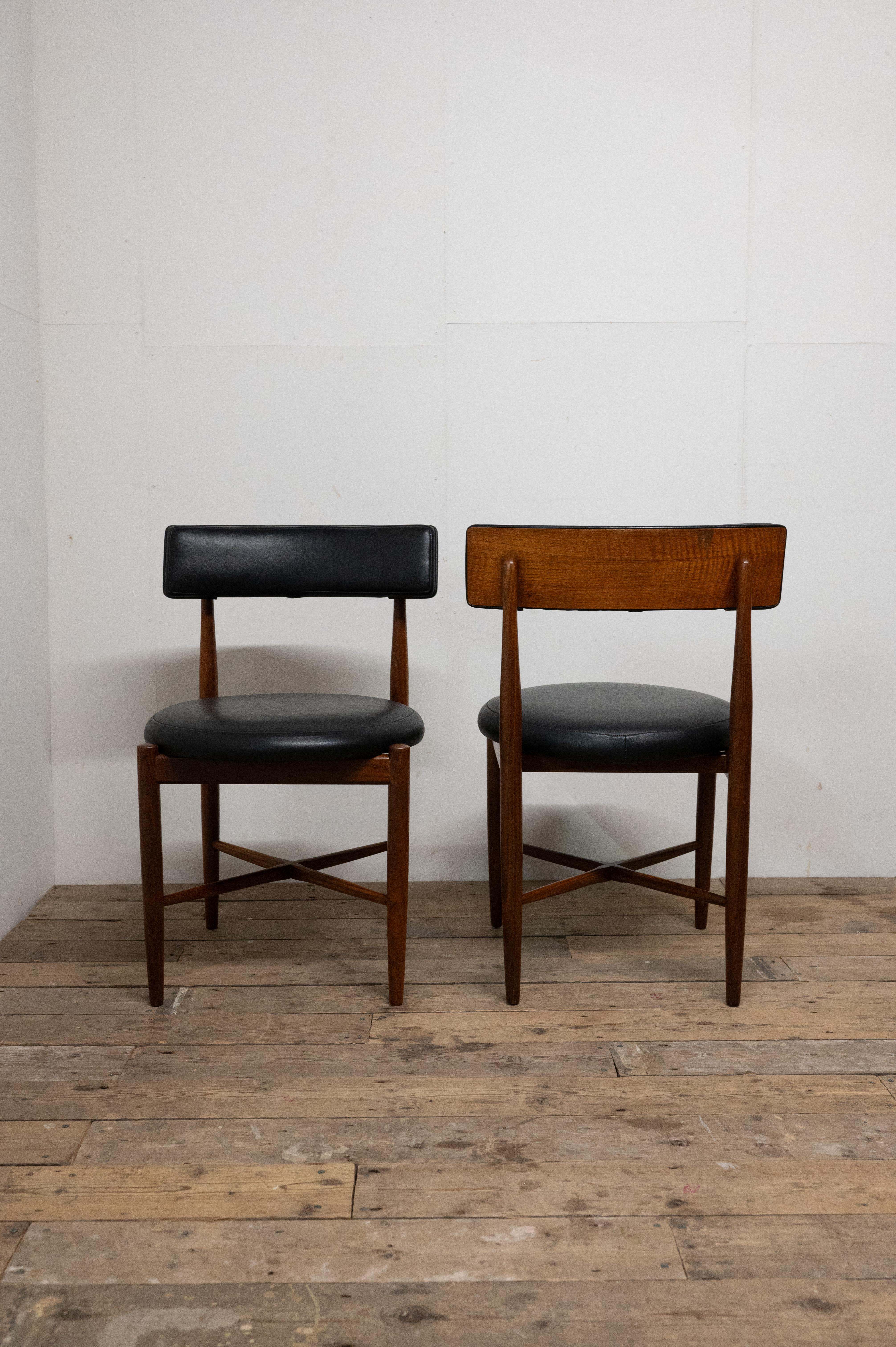 Pair of Teak Dining Chairs by V Wilkins for G Plan  Mid Century Fresco 1