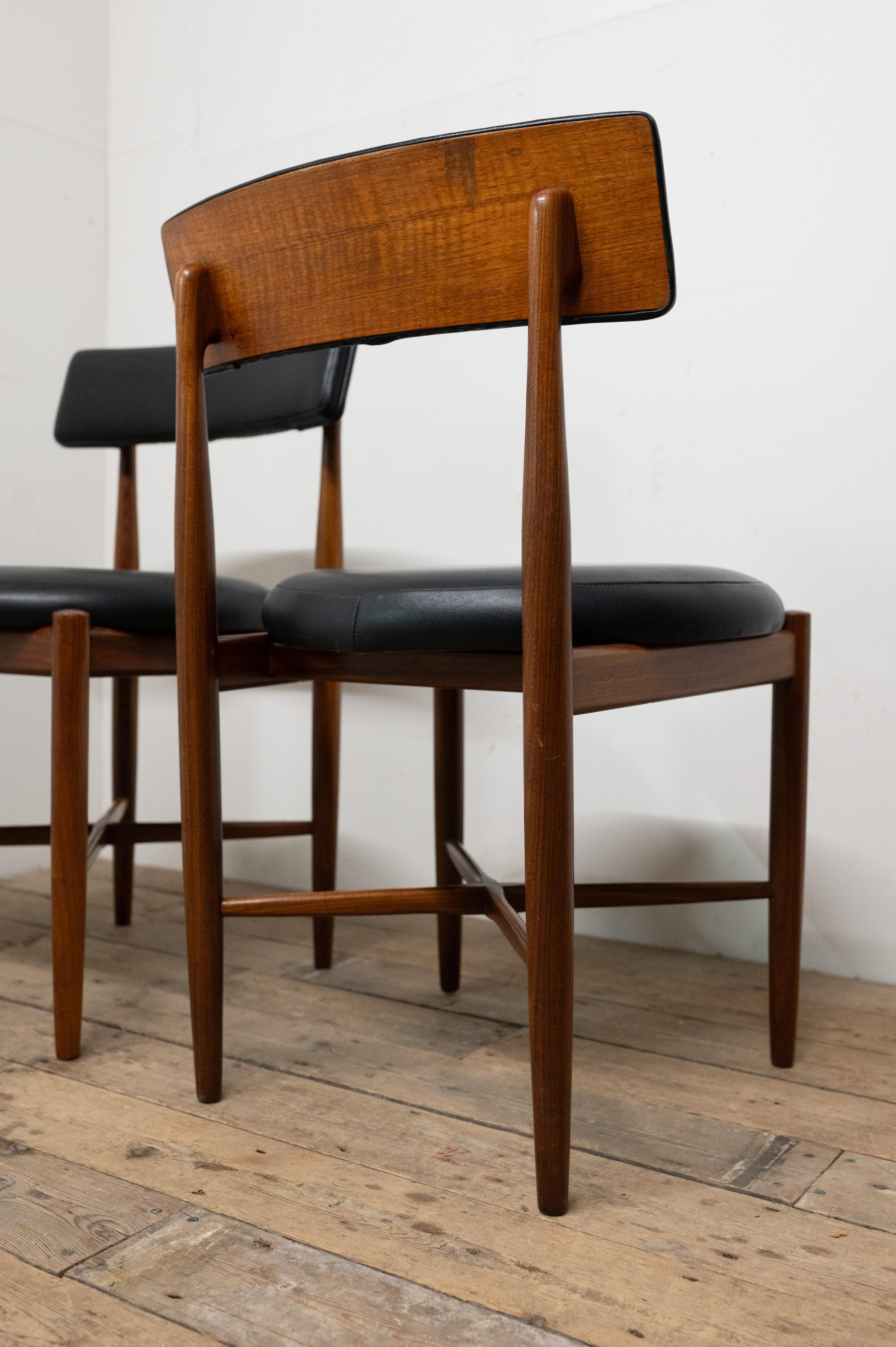 Pair of Teak Dining Chairs by V Wilkins for G Plan  Mid Century Fresco 3