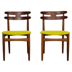 Pair of Teak Dining Chairs Mod. 178 by Johannes Andersen for Bramin Denmark