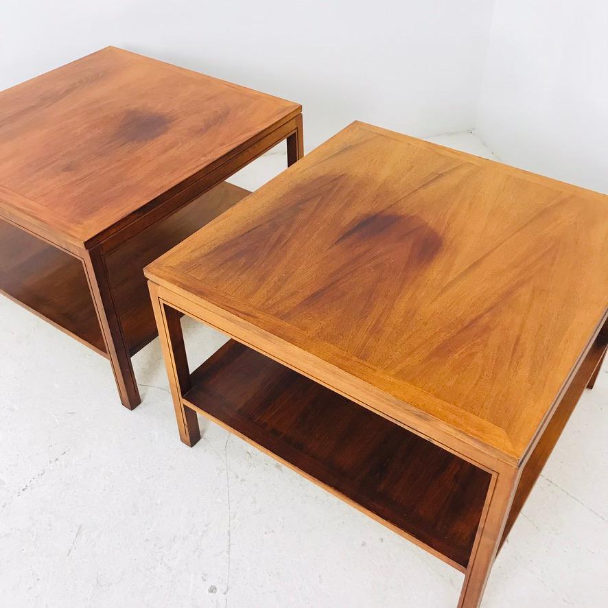 Pair of Teak End Tables For Sale 1