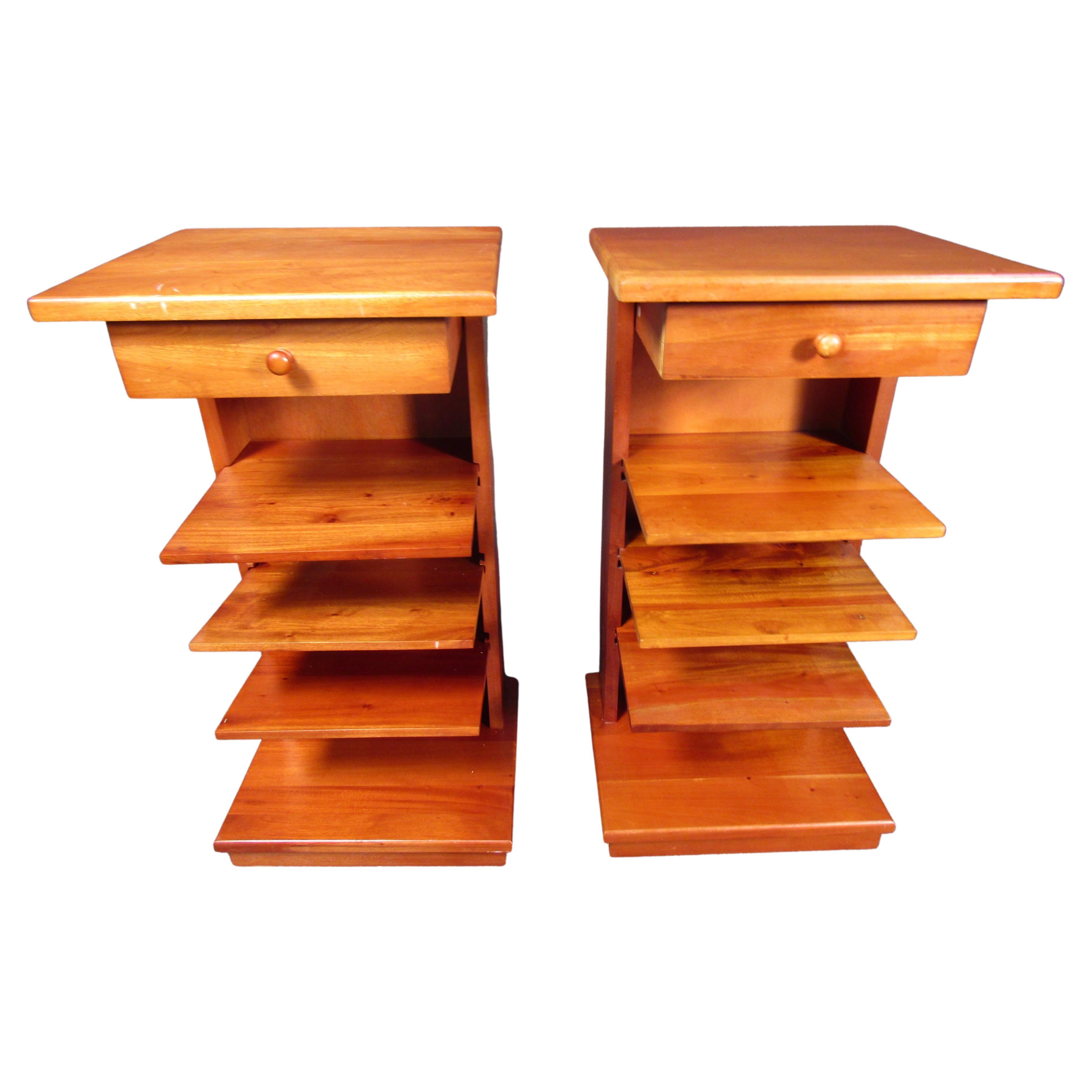 Pair of Teak End Tables