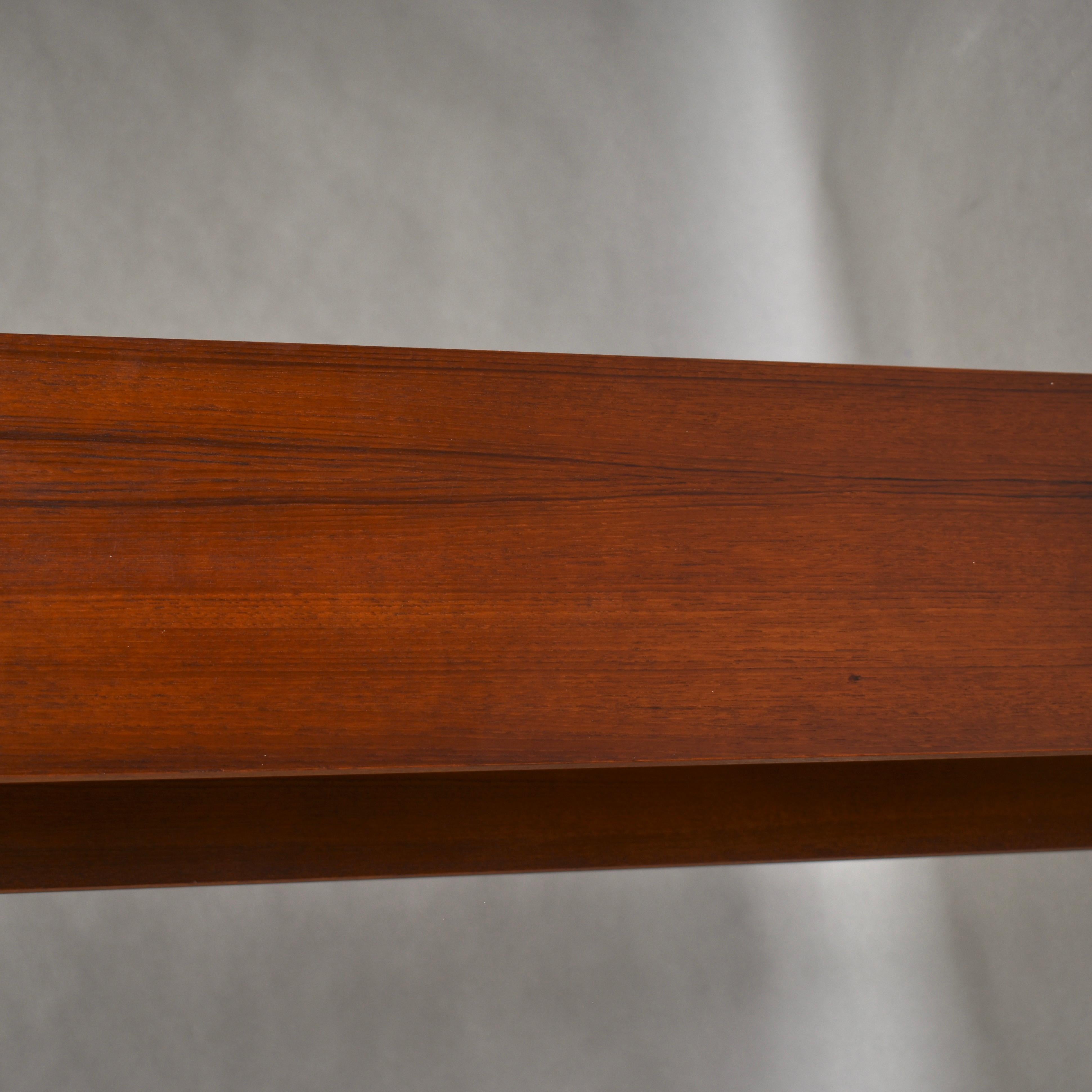 Pair of Teak Floating Shelves by Walter Wirz for Wilhelm Renz, Germany, 1964 2